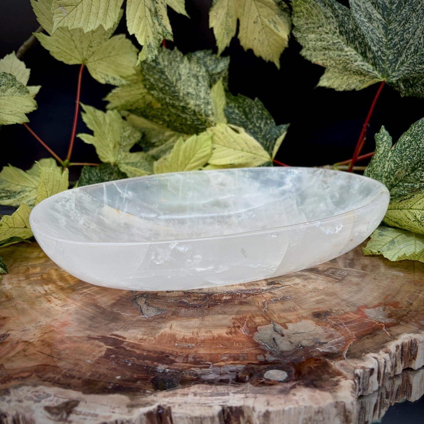 Clear Quartz Crystal Bowl | Hand Carved & Polished | Crystal Home Décor | 1.04kg #4