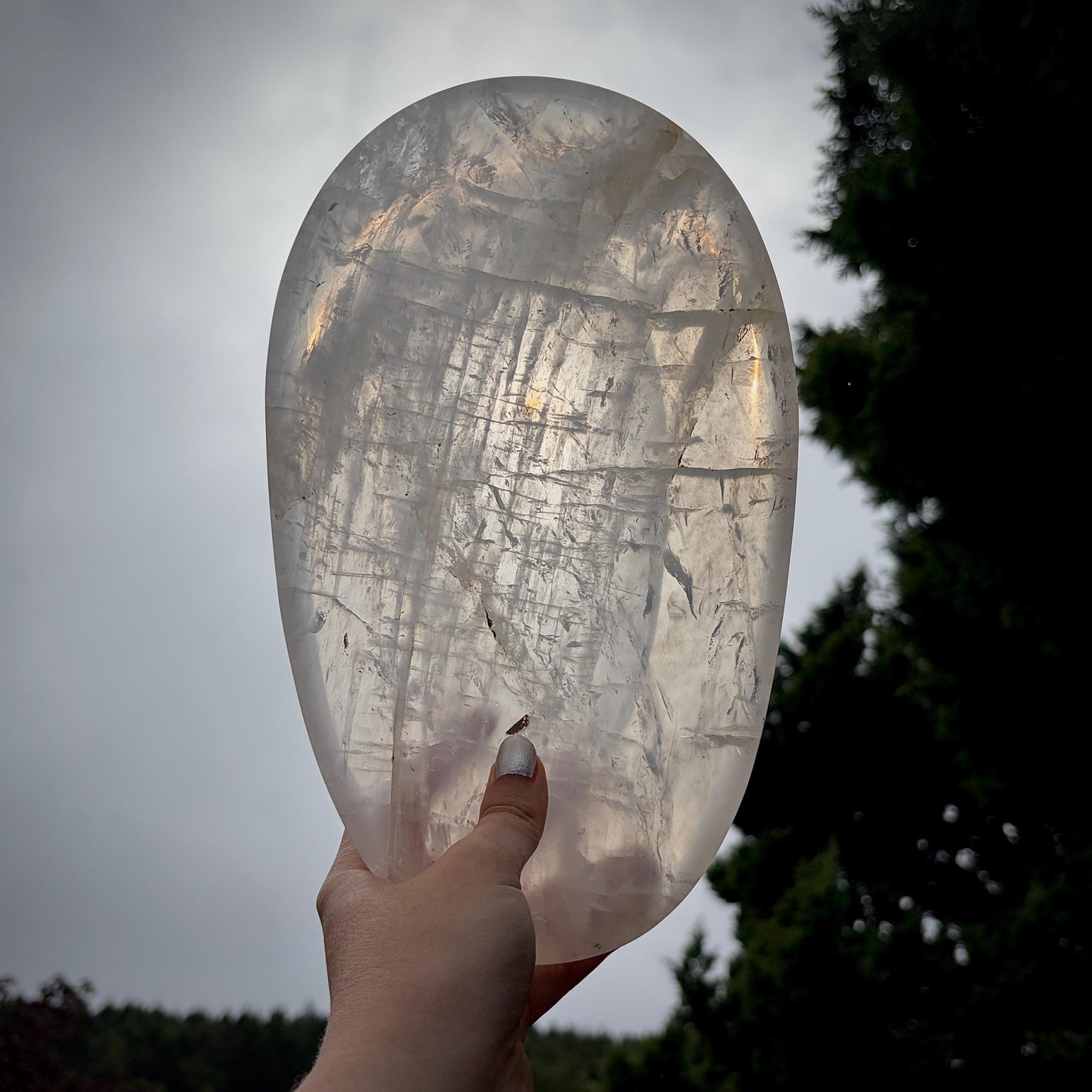 Clear Quartz Crystal Bowl | Hand Carved & Polished | Crystal Home Décor | 1.04kg #4