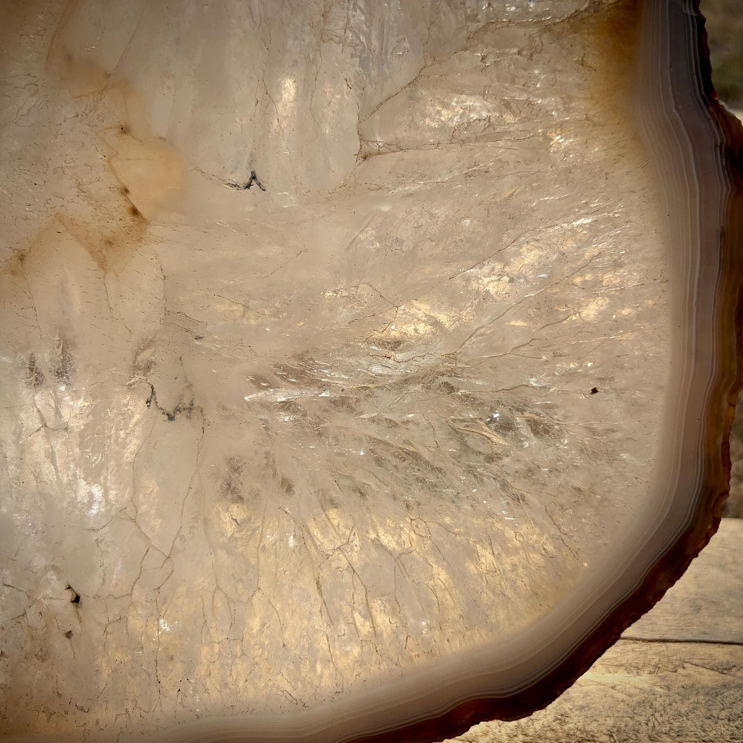 Large Agate Crystal Slice | Crystal Home Decor | 2.56kg