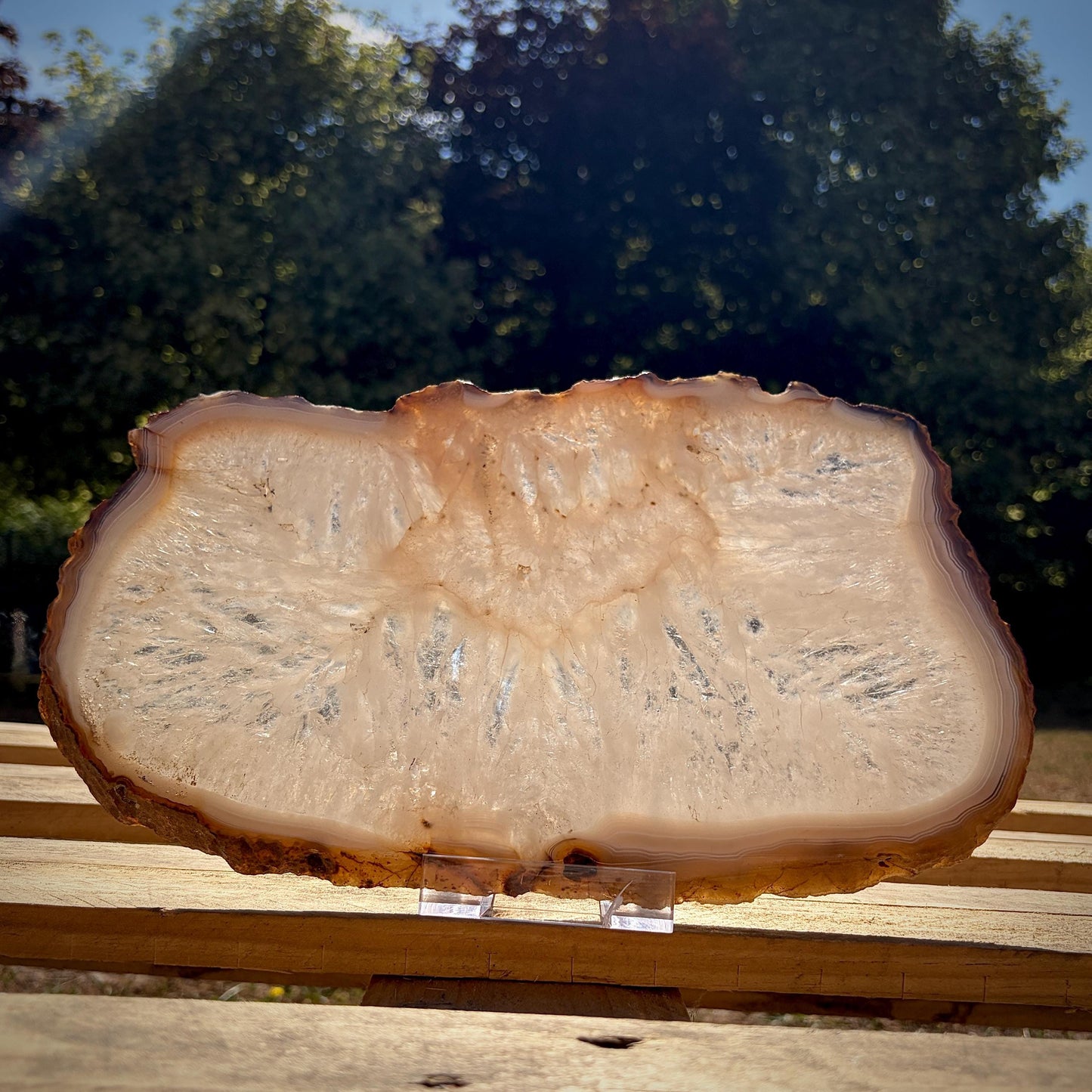 Large Agate Crystal Slice | Crystal Home Decor | 2.56kg