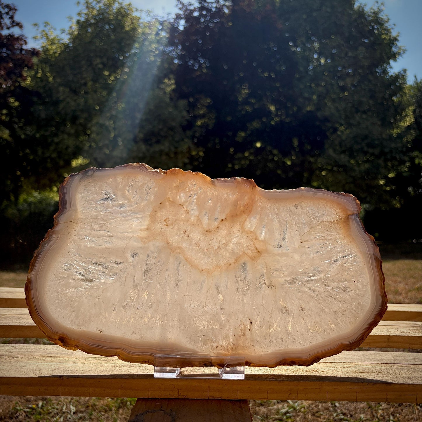 Large Agate Crystal Slice | Crystal Home Decor | 2.56kg