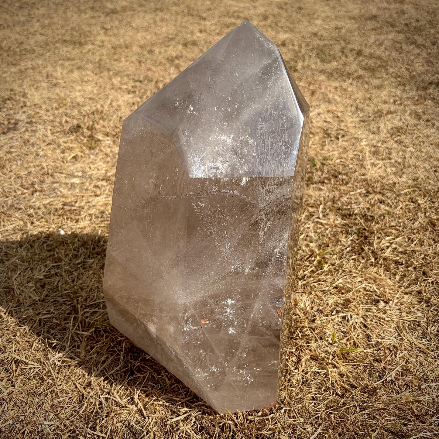 Smoky & Clear Quartz Statement Point | Large Natural Quartz Sculpture | Crystal Interior Decor | 25.6kg