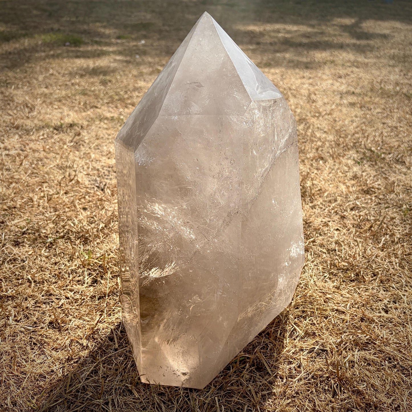Smoky & Clear Quartz Statement Point | Large Natural Quartz Sculpture | Crystal Interior Decor | 25.6kg