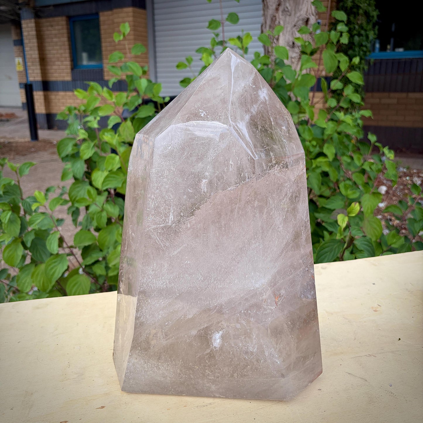 Smoky & Clear Quartz Statement Point | Large Natural Quartz Sculpture | Crystal Interior Decor | 25.6kg