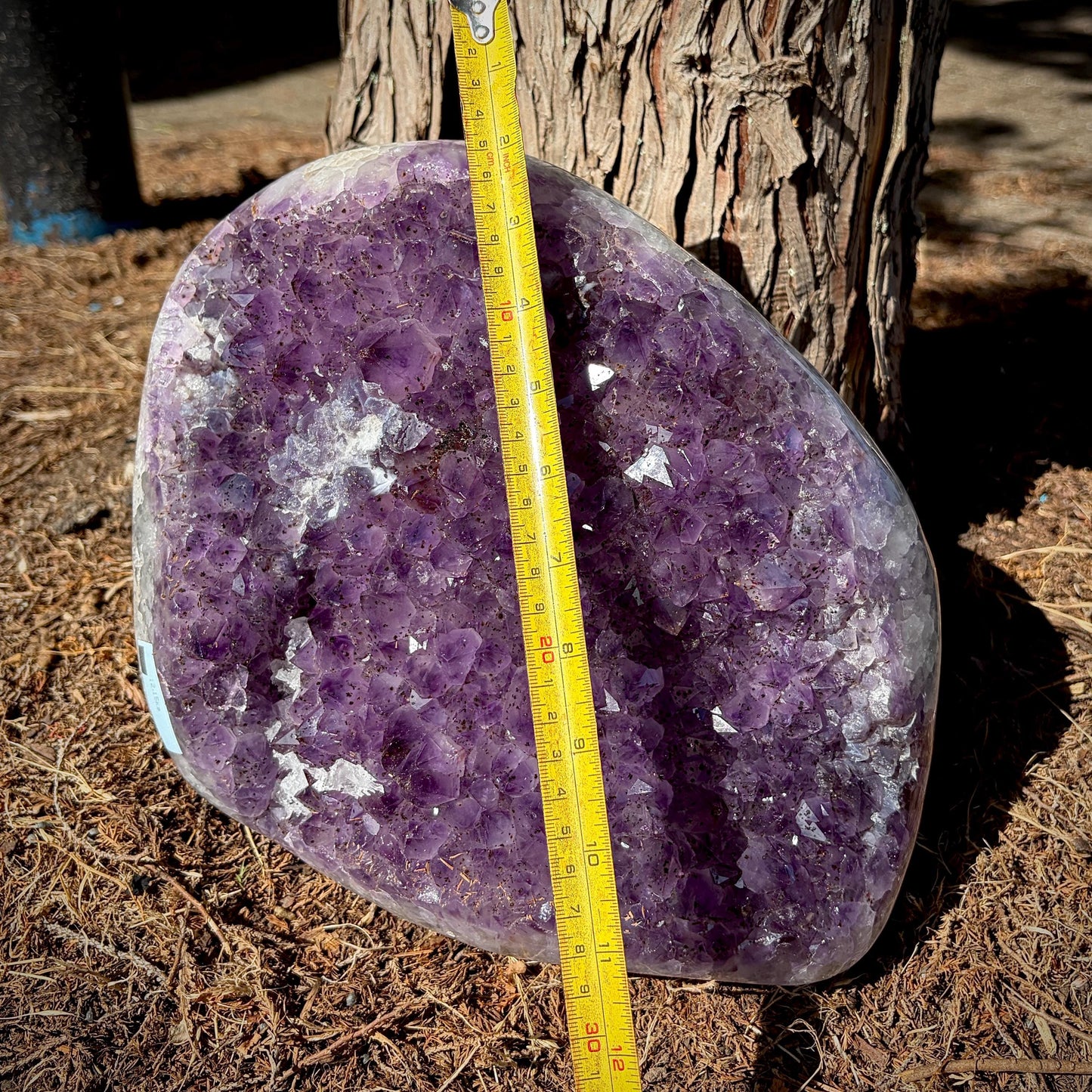 Large Dark Purple Amethyst Cluster with Polished Edge | 12.15 KG