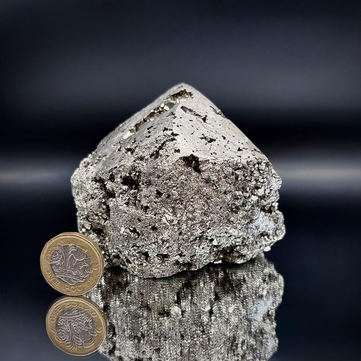 Large Pyrite Crystal | Top Polished Tower #4