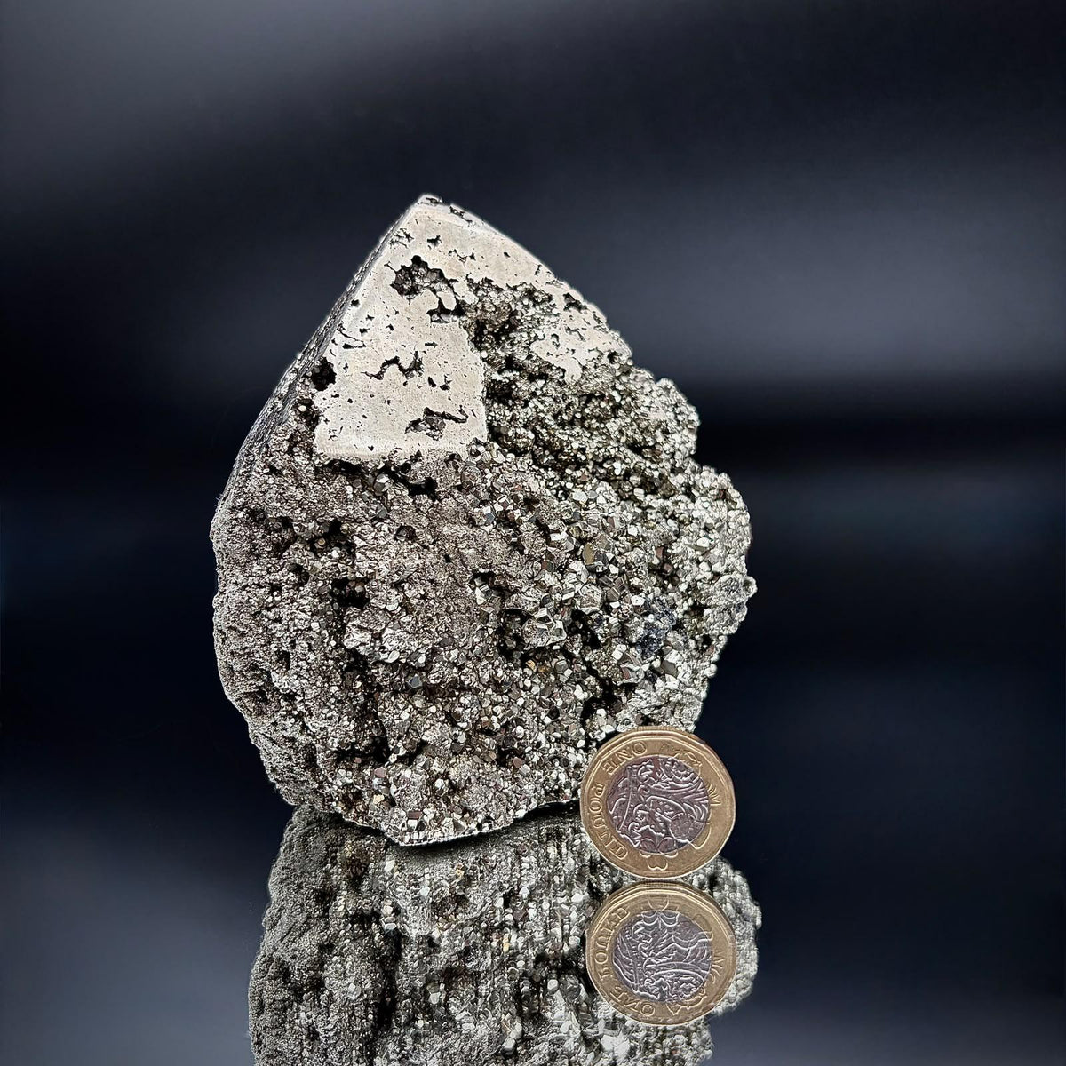 Large Pyrite Crystal | Top Polished Tower #3