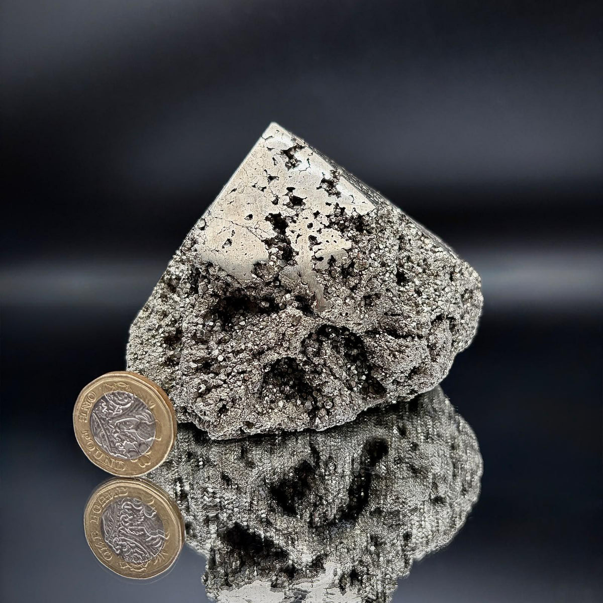 Large Pyrite Crystal | Top Polished Tower #2