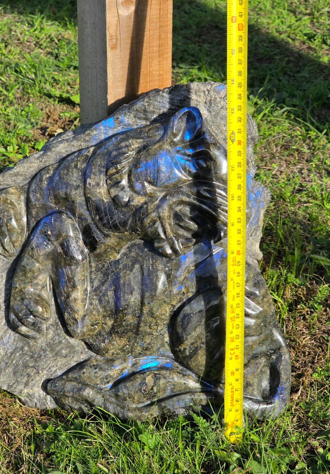 Large Labradorite Jaguar Crystal Carving  | 16kg