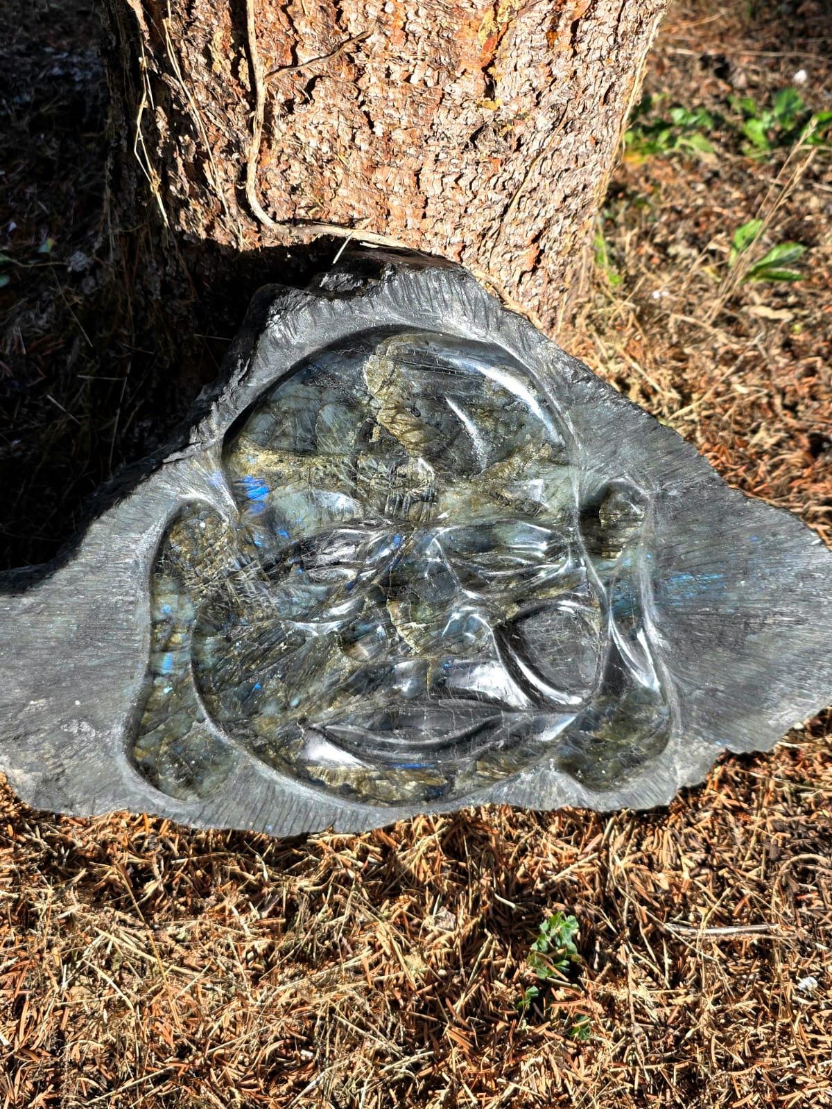 Large Labradorite Buddha Crystal Carving  | 9.67kg