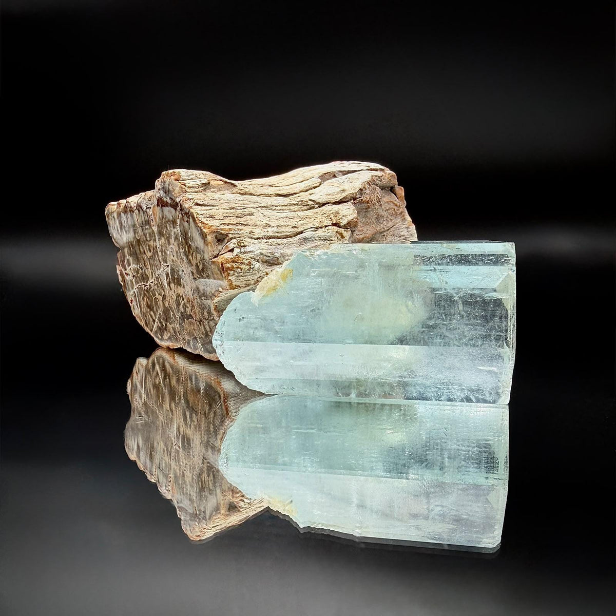 Large Terminated Aquamarine Crystal Gemstone Specimen | Collector Piece 63g
