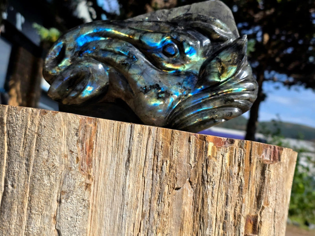 Large Labradorite Horse Crystal Carving  | 5.95kg Equestrian Gift