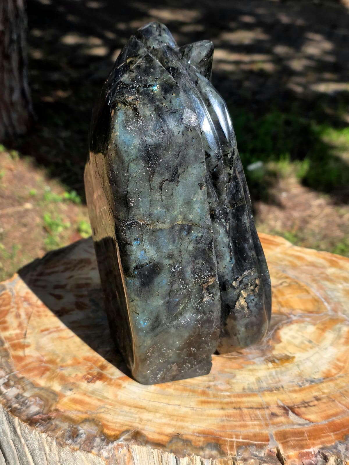 Large Labradorite Horse Crystal Carving  | 5.95kg Equestrian Gift