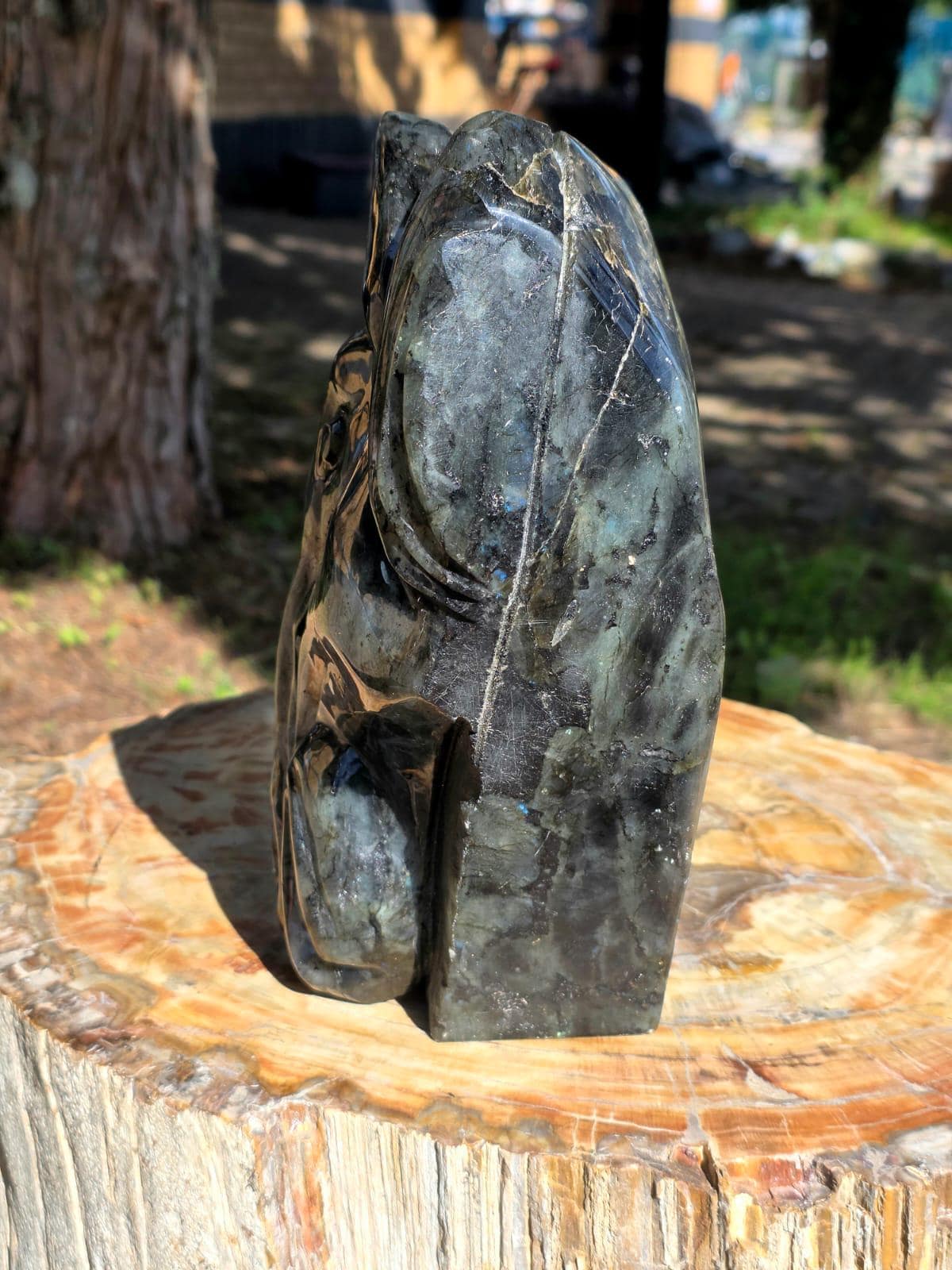 Large Labradorite Horse Crystal Carving  | 5.95kg Equestrian Gift