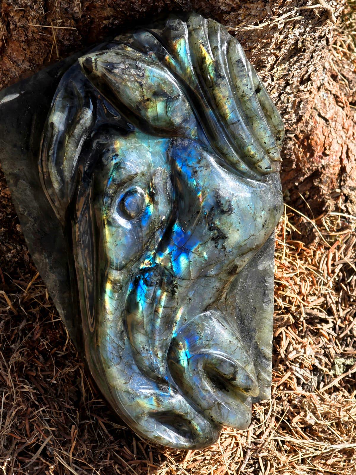 Large Labradorite Horse Crystal Carving  | 5.95kg Equestrian Gift