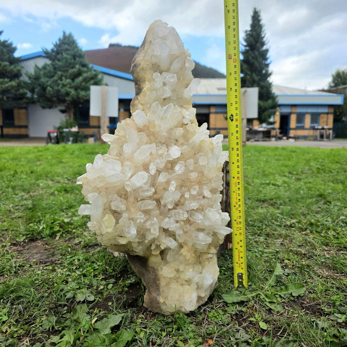 XL Clear Quartz Crystal Cluster | 10.3kg | Large Statement Crystal Home Decor