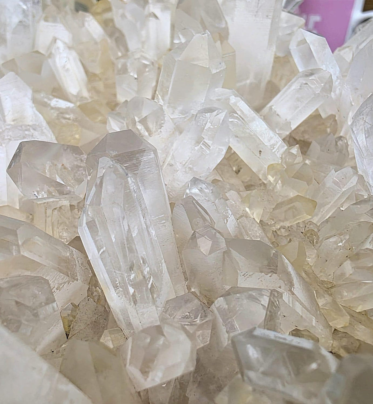 XL Clear Quartz Crystal Cluster | 10.3kg | Large Statement Crystal Home Decor