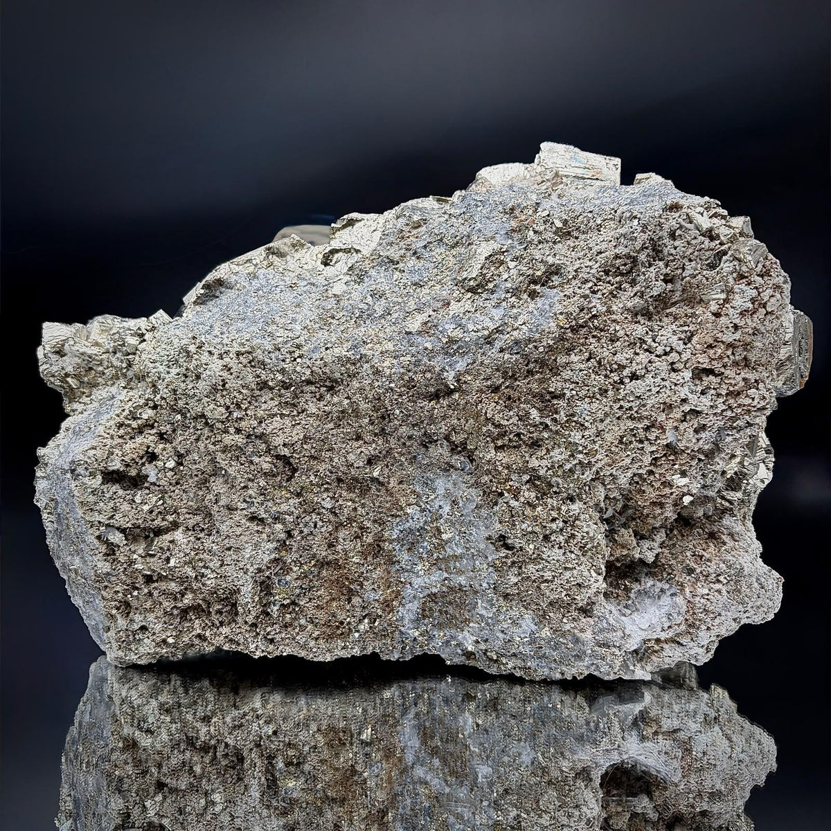 XL Cubic Pyrite with Mangano Calcite Crystal | UV Fluorescent Collector Specimen | 8.51kg