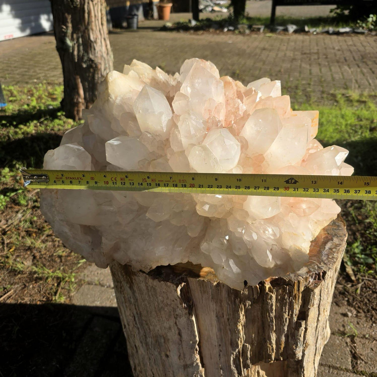 XXL Pink Quartz Crystal Cluster | Large Natural Quartz Collector Specimen | 33.85kg