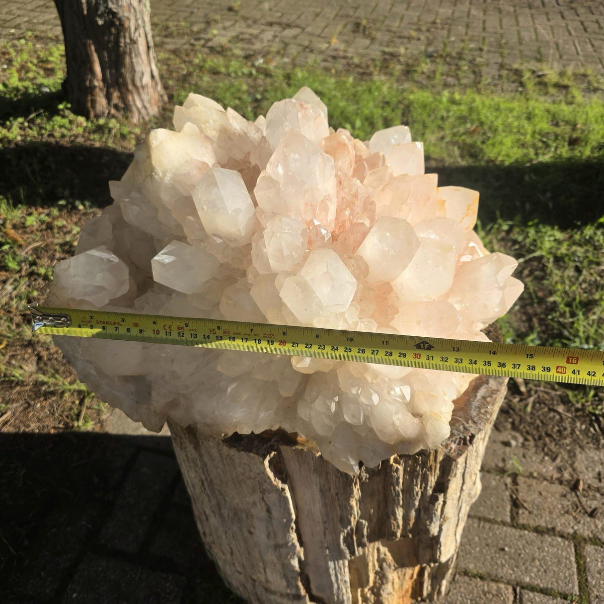 XXL Pink Quartz Crystal Cluster | Large Natural Quartz Collector Specimen | 33.85kg