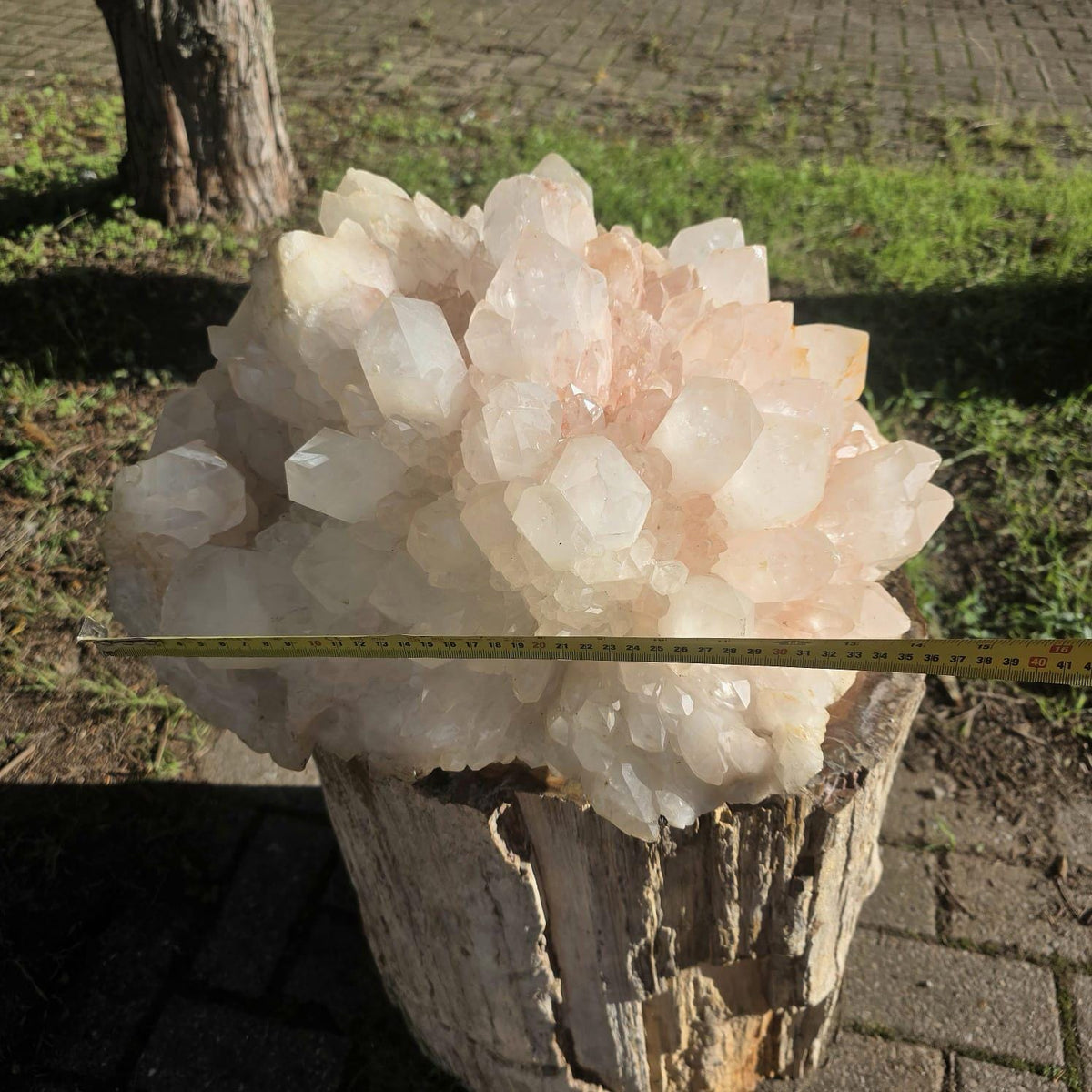 XXL Pink Quartz Crystal Cluster | Large Natural Quartz Collector Specimen | 33.85kg