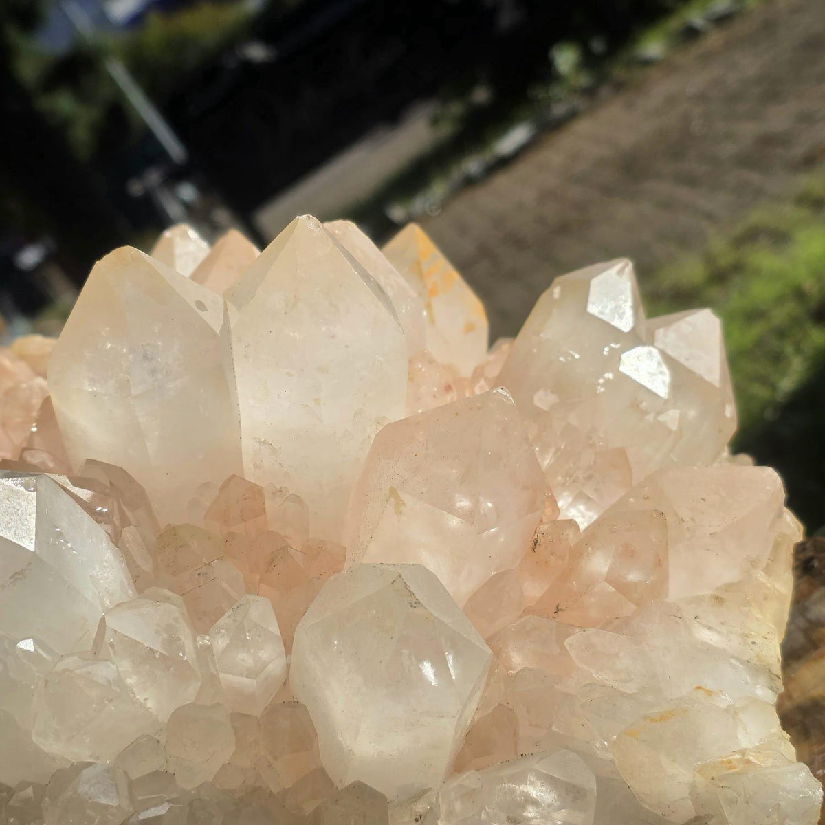 XXL Pink Quartz Crystal Cluster | Large Natural Quartz Collector Specimen | 33.85kg