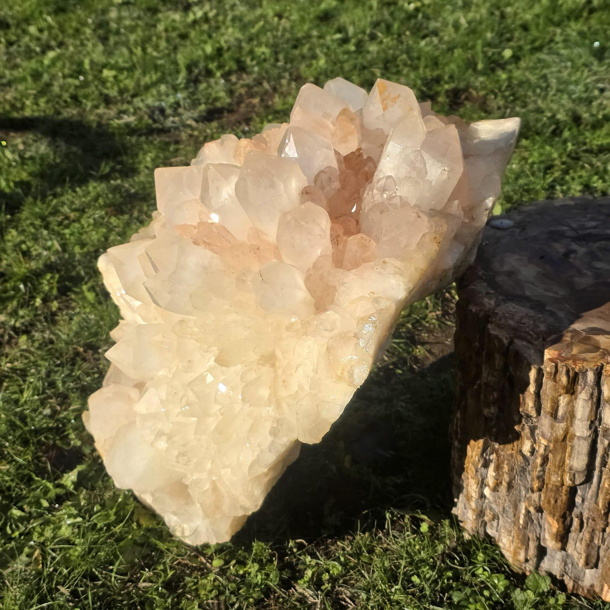 XXL Pink Quartz Crystal Cluster | Large Natural Quartz Collector Specimen | 33.85kg