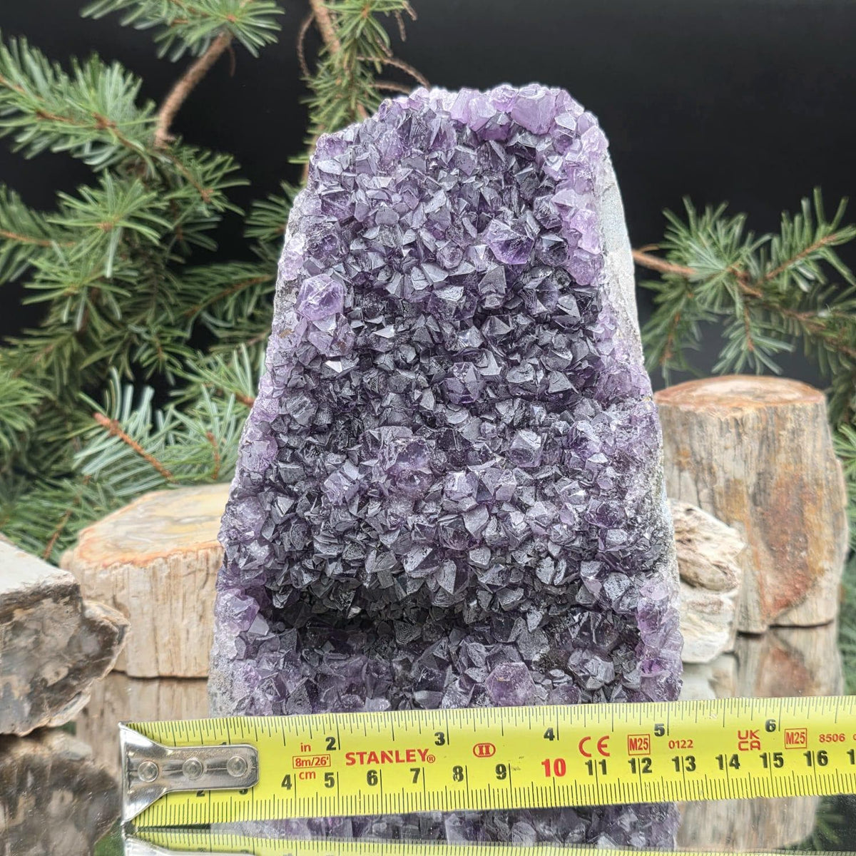 Amethyst Crystal Geode Cutbase | Large Freestanding Crystal Display | ACB30 2.55kg