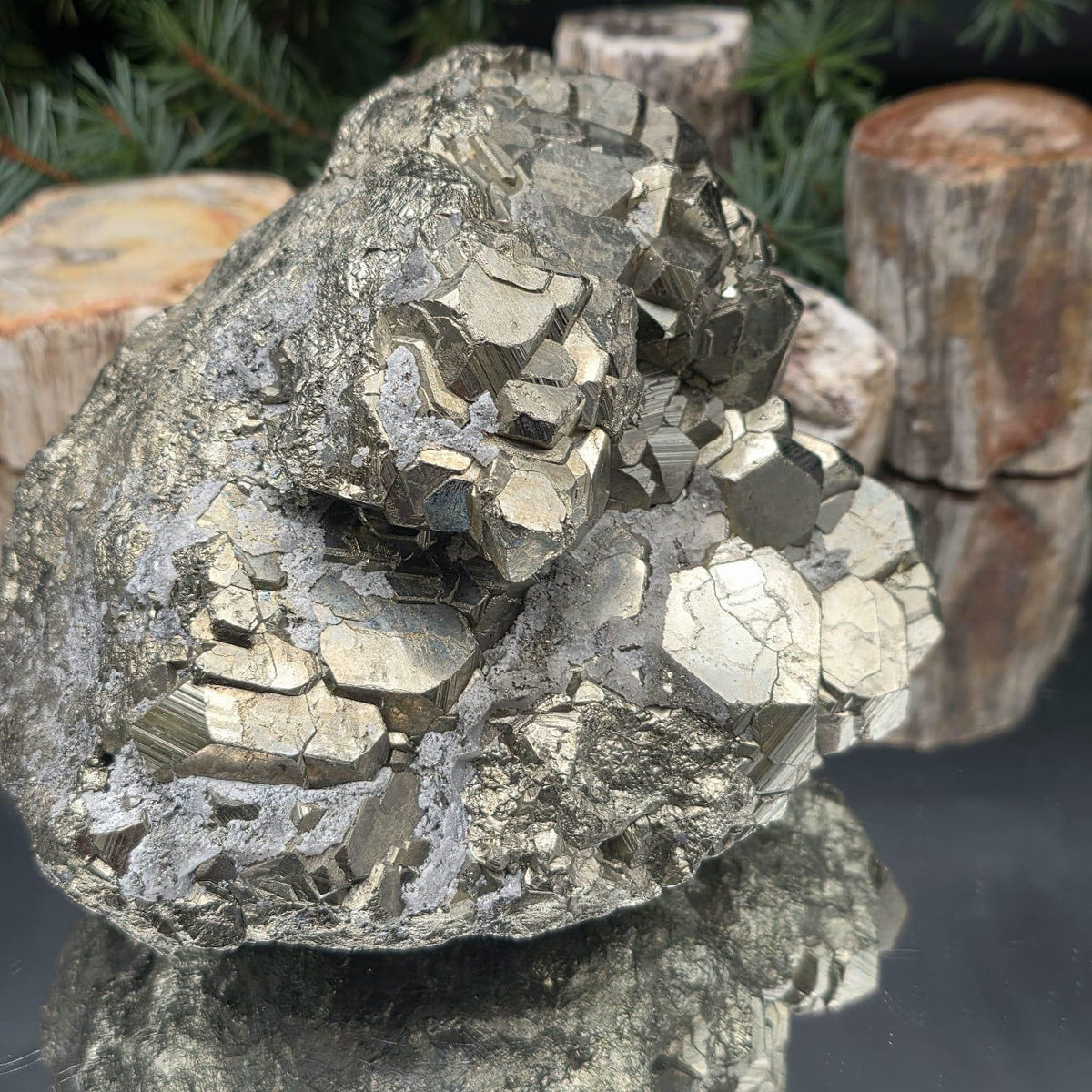 Peruvian Pyrite Crystal Cluster | Modified Cubic & Pyritohedral Crystals | XL 5.2kg