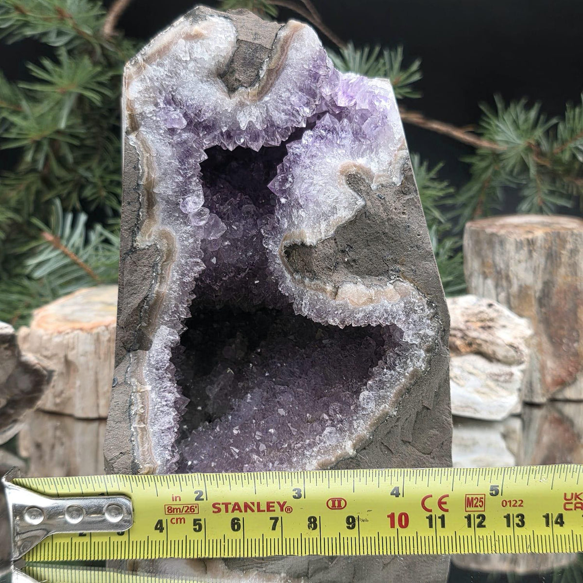 Amethyst Crystal Geode Cutbase | Large Freestanding Crystal Display | ACB29 2.22kg