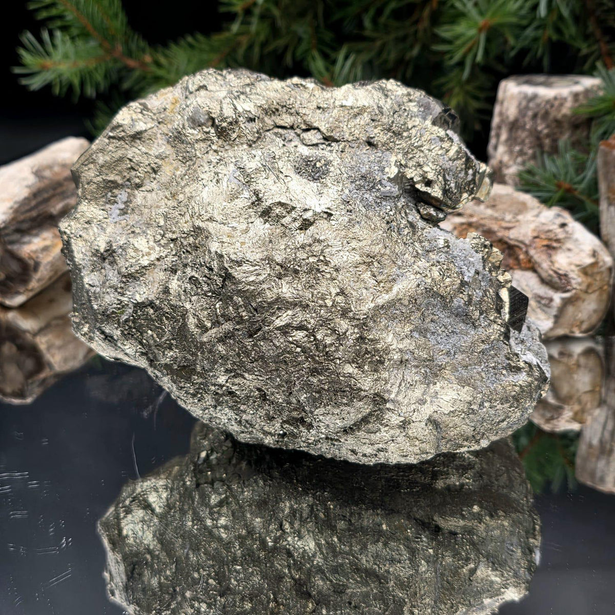 Peruvian Pyrite Crystal Cluster | Modified Cubic & Pyritohedral Crystals | XL 5.2kg