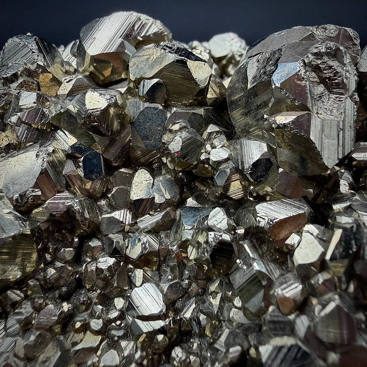 Large AA Grade Peruvian Pyrite Crystal Cluster #51 | Natural Fool's Gold Mineral Specimen