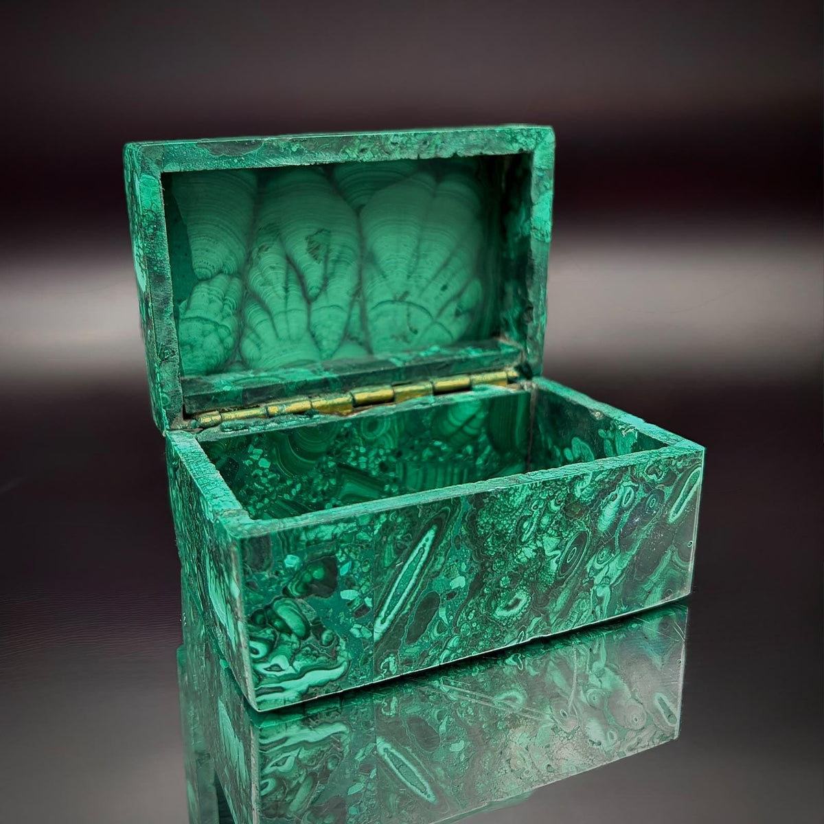 Malachite Crystal Jewellery Storage Keepsakes Box | DP