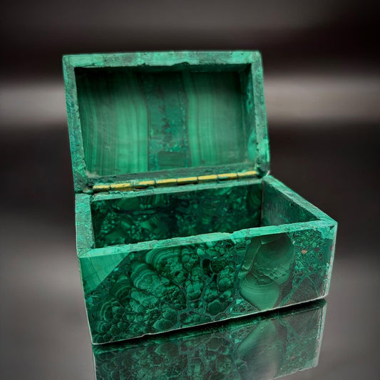 Malachite Crystal Jewellery Storage Box | #2