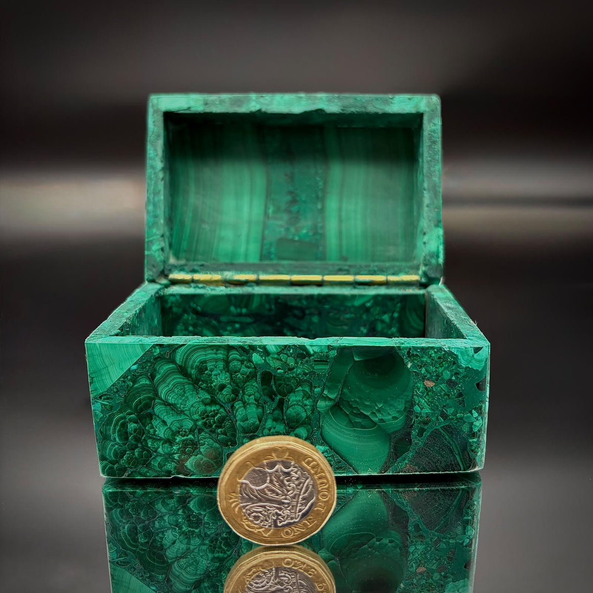 Malachite Crystal Jewellery Storage Box | #2