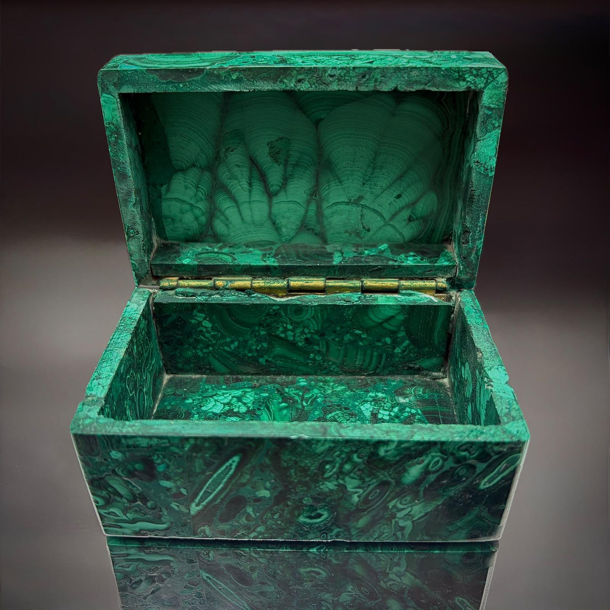 Malachite Crystal Jewellery Storage Keepsakes Box | DP