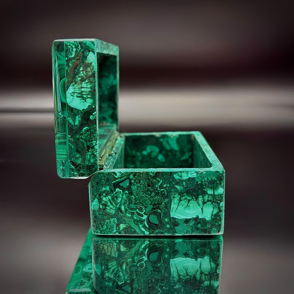 Malachite Crystal Jewellery Storage Keepsakes Box | DP