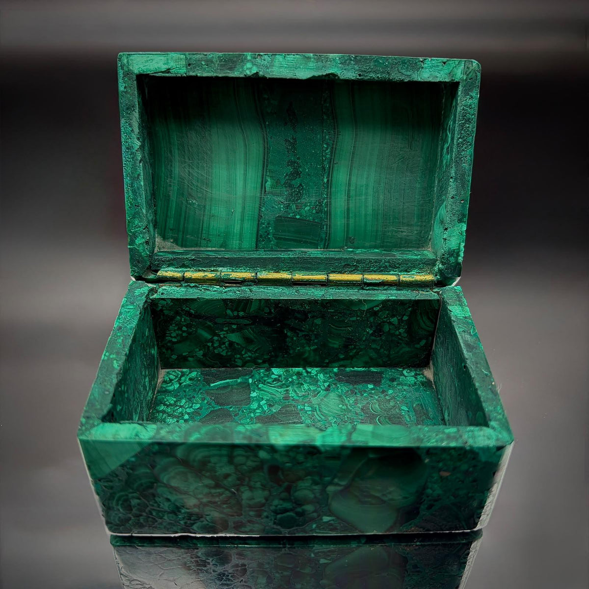 Malachite Crystal Jewellery Storage Box | #2