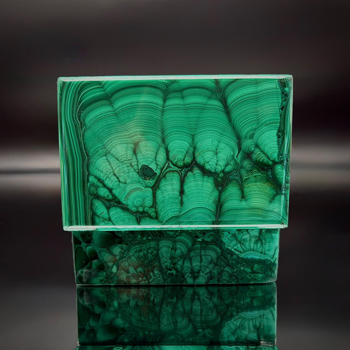 Malachite Crystal Jewellery Storage Keepsakes Box | DP