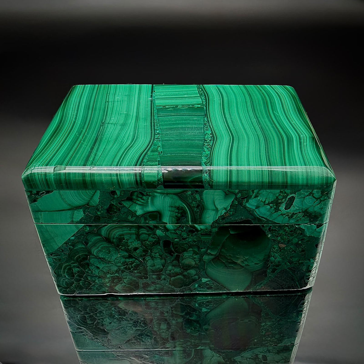 Malachite Crystal Jewellery Storage Box | #2