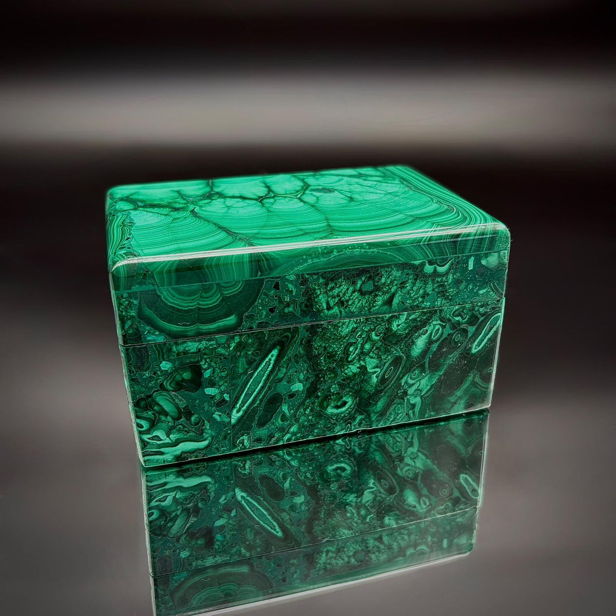 Malachite Crystal Jewellery Storage Keepsakes Box | DP
