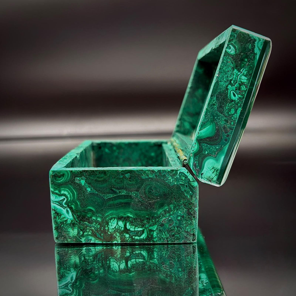 Malachite Crystal Jewellery Storage Box | #2