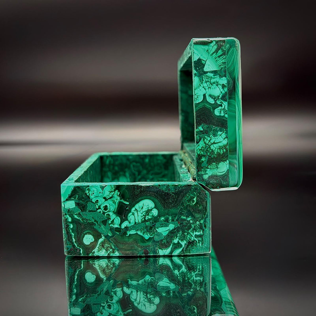 Malachite Crystal Jewellery Storage Keepsakes Box | DP