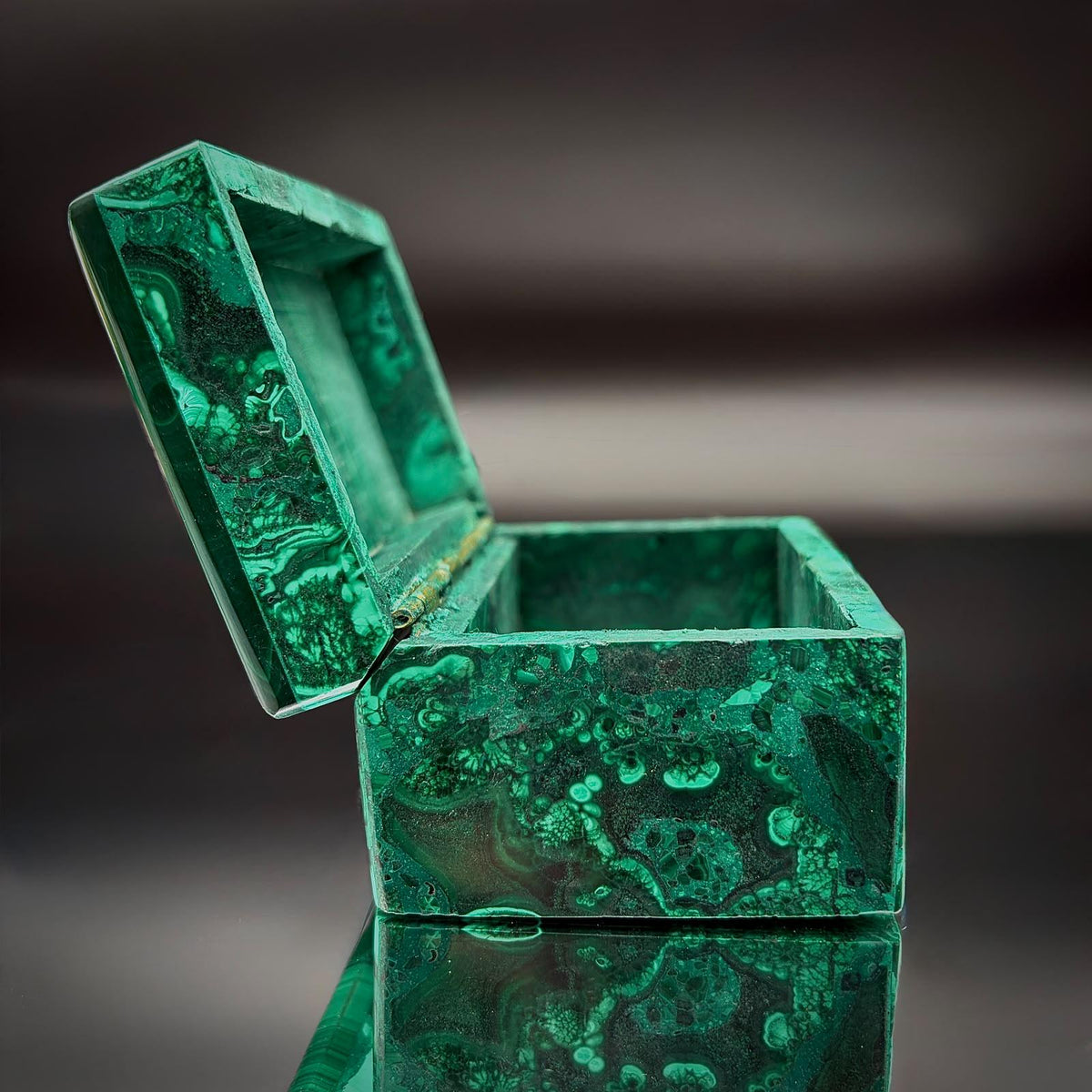 Malachite Crystal Jewellery Storage Box | #2
