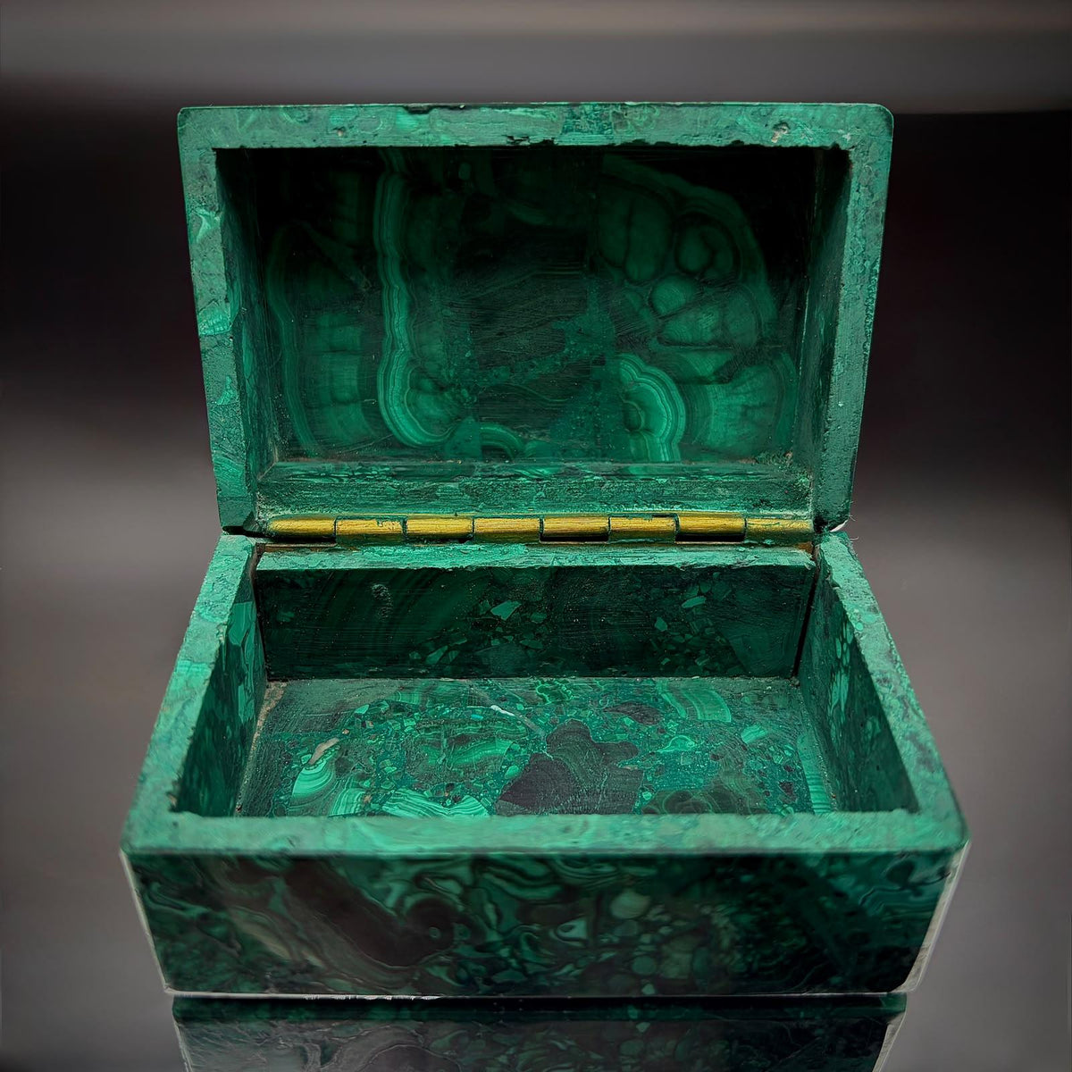 Malachite Crystal Jewellery Storage Keepsakes Box | #1