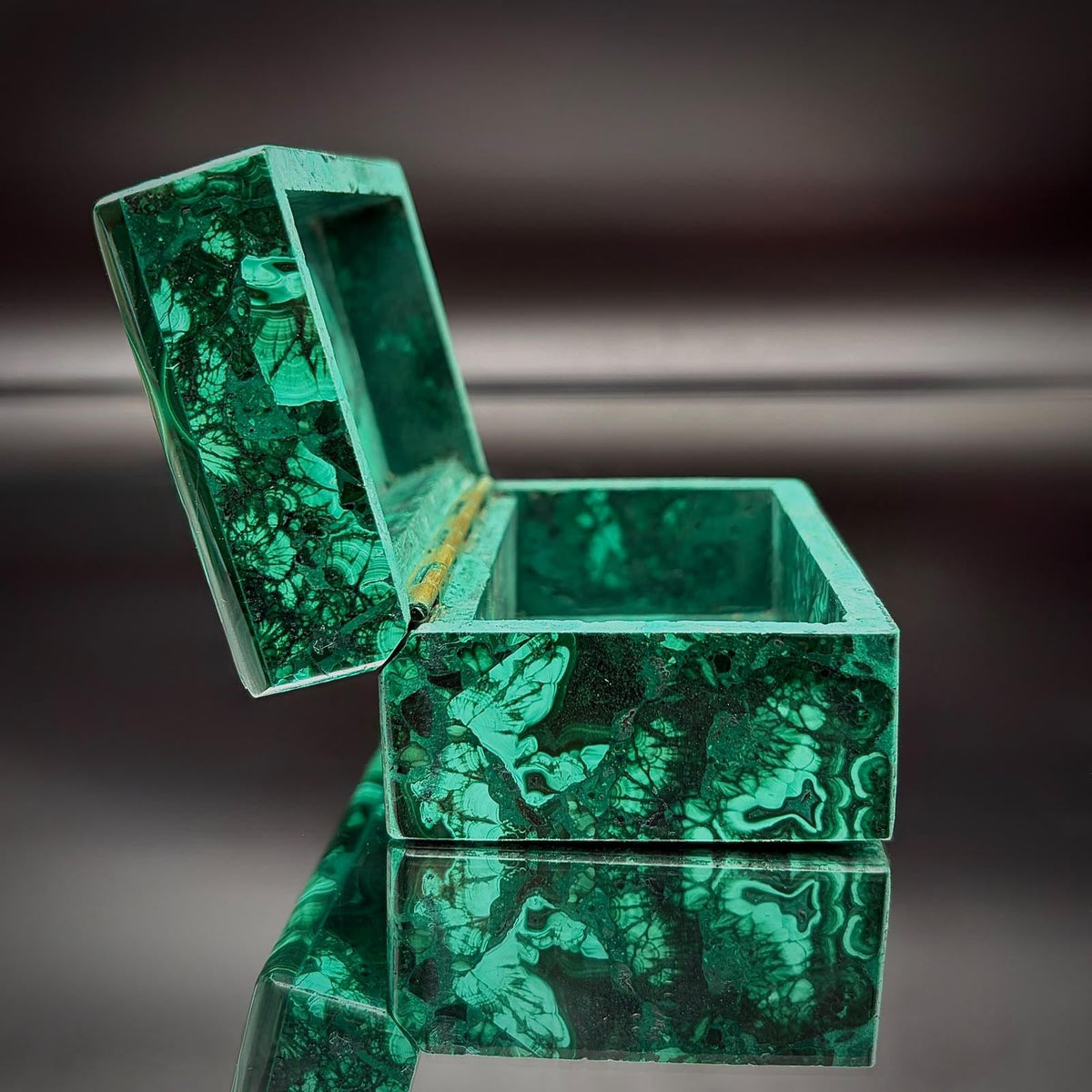 Malachite Crystal Jewellery Storage Keepsakes Box | #1