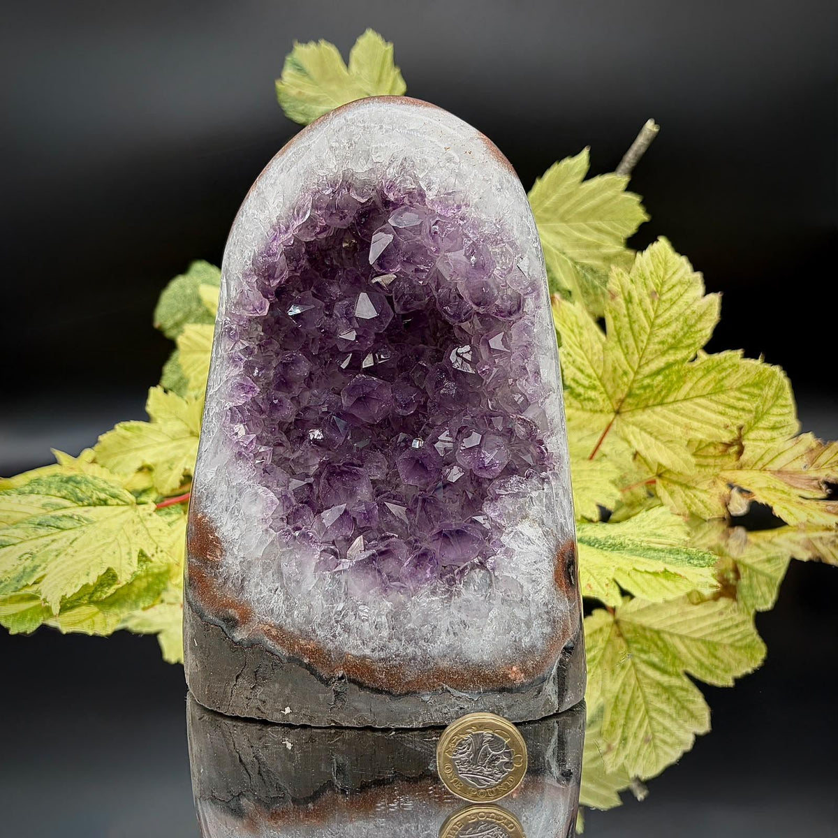 Large uruguayan amethyst crystal geode cut base | High-Grade | amu-93