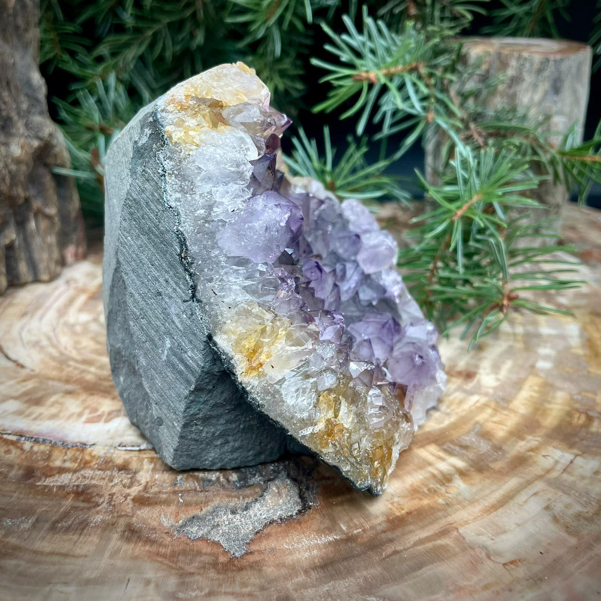 Amethyst Crystal Cutbase | Large Freestanding | ACB33 569g