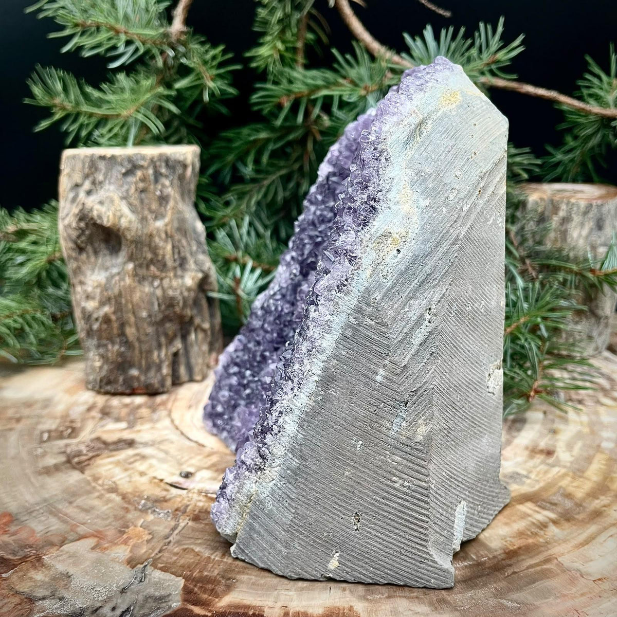 Amethyst Crystal Cutbase | Large Freestanding | ACB32 1.43kg