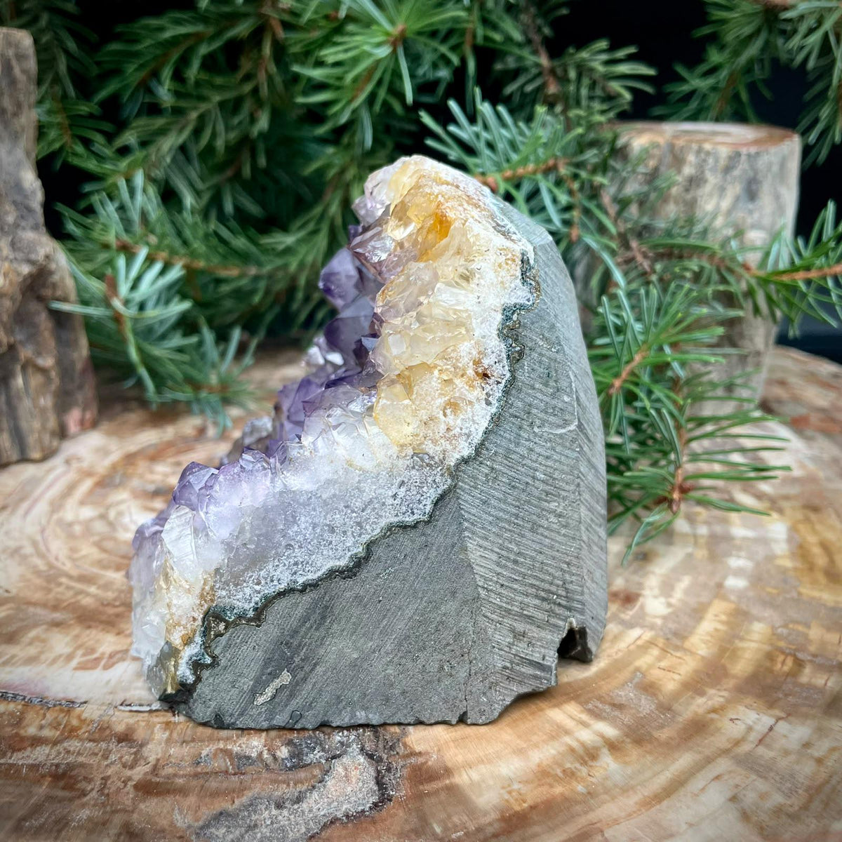 Amethyst Crystal Cutbase | Large Freestanding | ACB33 569g
